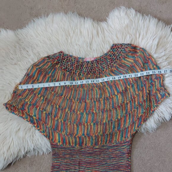 Eliesel Multi Colored Crochet Knit Top - Picture 8 of 8